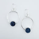 Azores- Double Small Round Gemstone Hoops