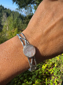 Amalfi Cuff.Wave White Drusy Cuff